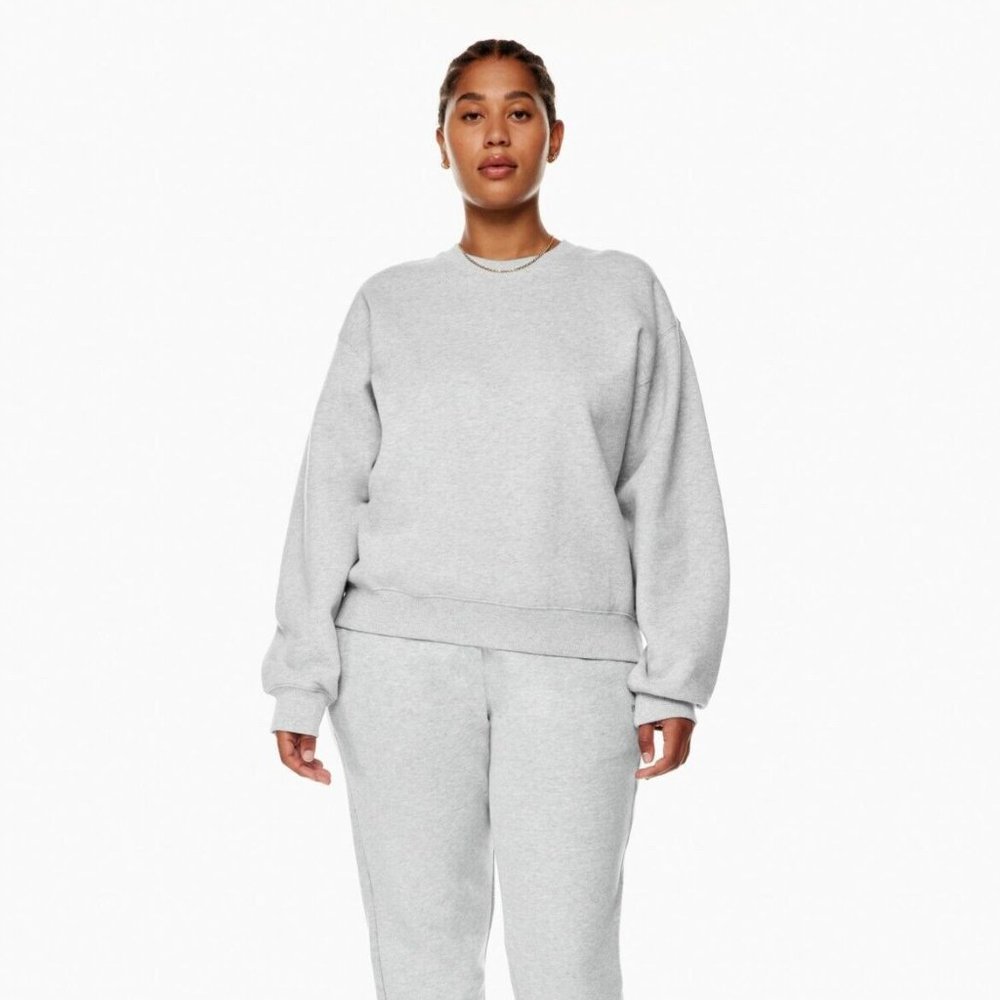 OLD LOGO Aritzia TNA Cozy Fleece Perfect Crew Sweatshirt